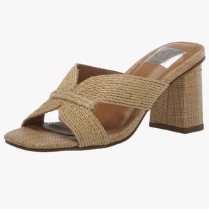 DV by Dolce Vita Woven Natural Tan Block Heel Sandals